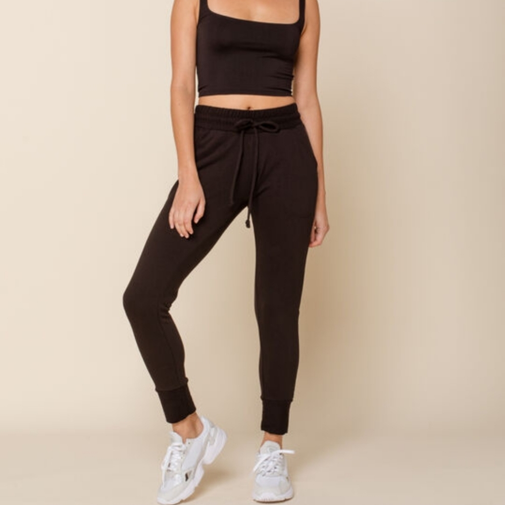 FP MOVEMENT Sunny Wash Black Skinny Jogger Size M NWT - Picture 2 of 12